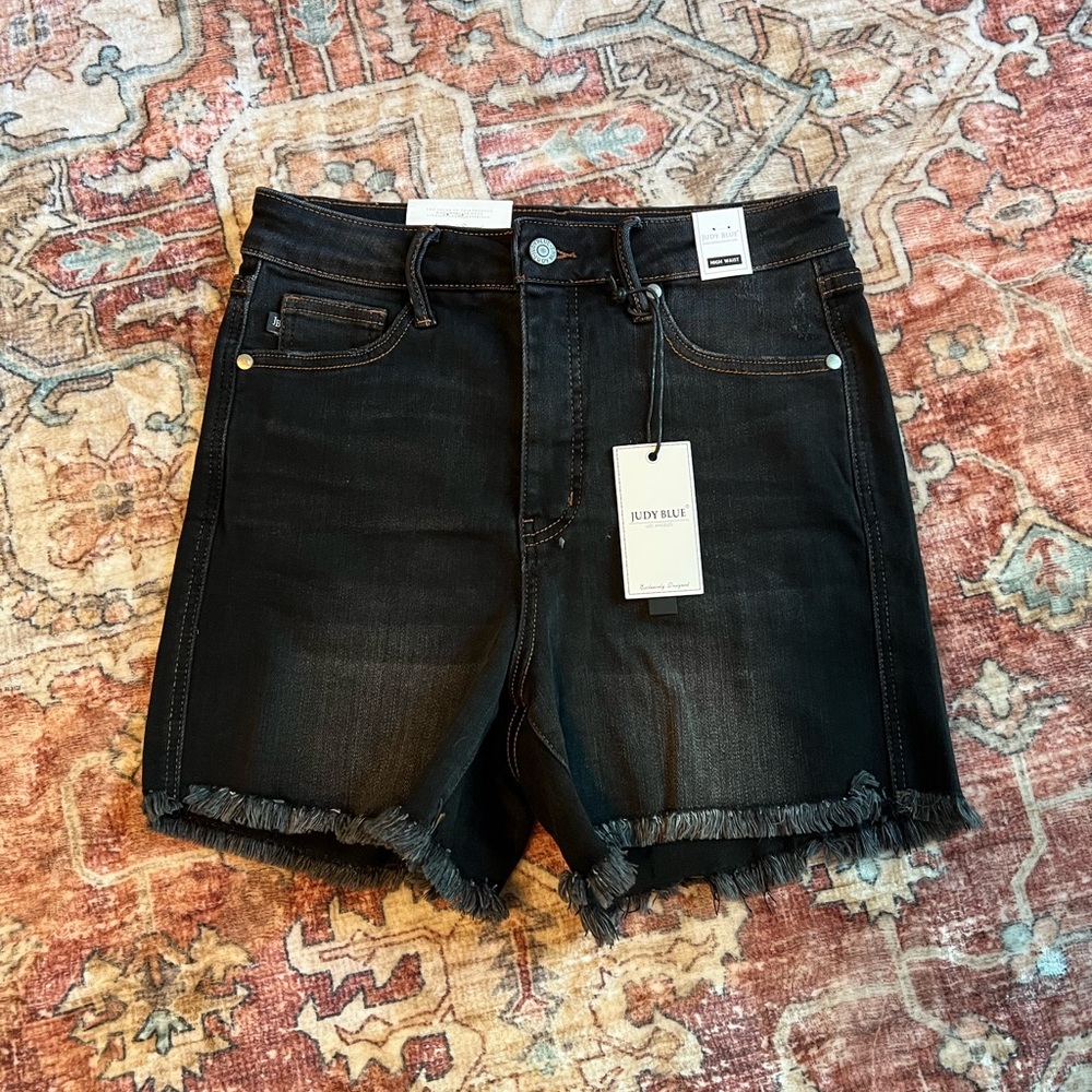 Judy Blue Charcoal Denim Shorts